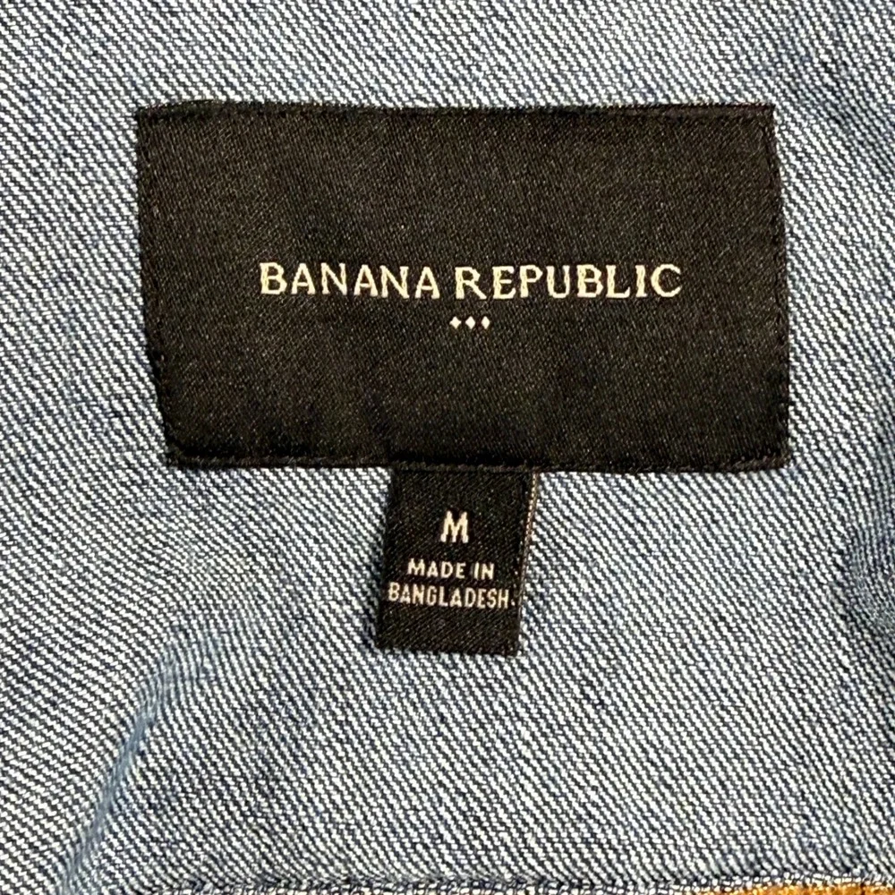 Banana Republic Mens Medium Wash Denim Jacket‎ S/256371 FA21 Blue Size M
